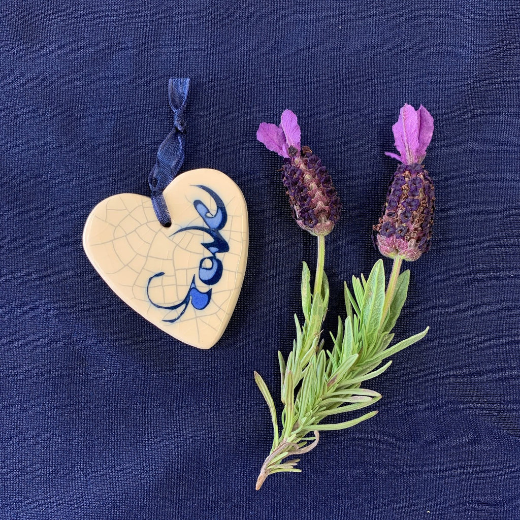 Cornish Love Heart Blue